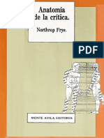 Frye, Northrop - Anatomía de La Crítica