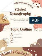 EC ONT Emporary W ORL D: Global Demography
