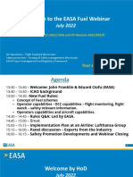 Welcome To The EASA Fuel Webinar: July 2022