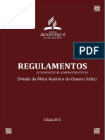 Regulamentos: Divisão Da África Austral e Do Oceano Índico