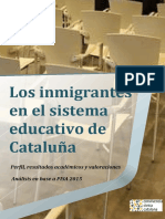 Sistema educativo catalán y rendimiento de inmigrantes PISA