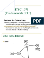 Aait - Itsc 1071 (Fundamentals of It) : Lecture 3 - Networking