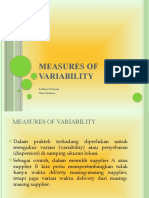 Measures of Variability: Rediana Setiyani Nina Farliana