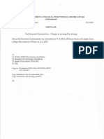 Circular 303 Change of bus timings