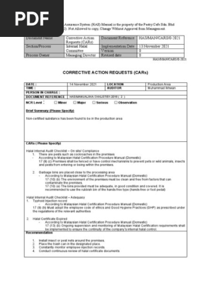 Corrective Action