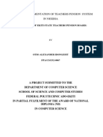 The Design and Implementation of Teachers Pension System in Nigeria