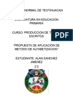 Propuesta de Alfabetizacion