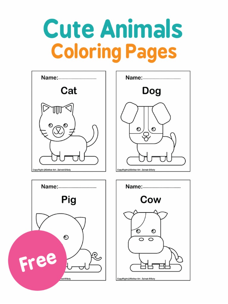 Animals Coloring Book PDF PDF