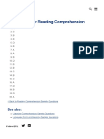 Answer Key For Reading Comprehension: See Also