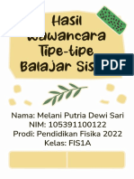 Wawancara Tipe Belajar Siswa