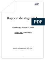 Rapport de Stage PFA:: Encadré Par: Zaaboul El Mahdi