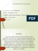 Formanda: Paulo Domingos Curso: Contrucao Civil Modulo: Inspecionar Predios e Obras Publicas Codigo: Nivel: CV5