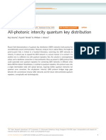 All-Photonic Intercity Quantum Key Distribution: Article