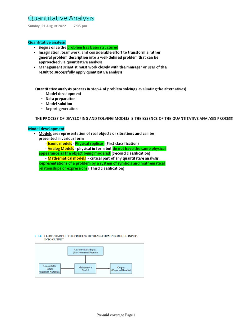 Quantitative Analysis | PDF | Linear Programming | Mathematical ...