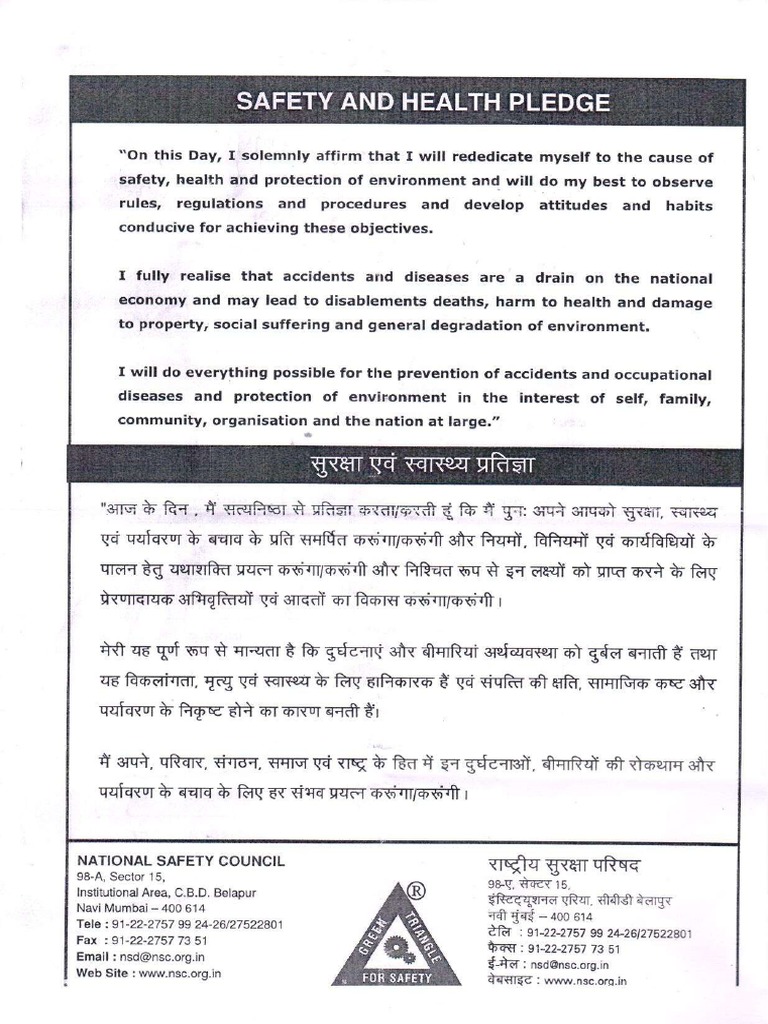 Safety Pledge PDF