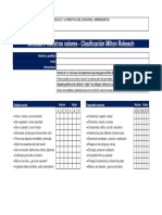 Descubrir Nuestros Valores - Clasificación Milton Rokeach: Nombre y Apellidos Fecha Instrucciones