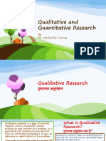 Qualitative and Quantitative Research: by Dr. Madhulika Varma