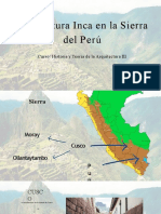 Arquitectura Inca en La Sierra Del Perú: Curso: Historia y Teoría de La Arquitectura III