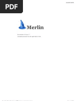 Merlin: Documentation of Version 2.7 Generated Automatically From The Apple Help For Merlin