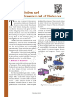 Motion and Measurement of Distances