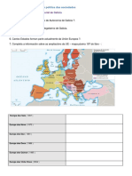 ACTIVIDADES A Organización Política e Territorial de Galicia A UE As Relacións Entre Os Estados e As Organizacións Internacionais