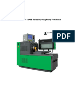 Instruction For 12PSB Series Injecting Pump Test Bench