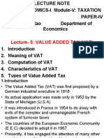 Lecture 5 Module V PE I VAT