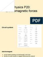 Physics P20: Electromagnetic Forces