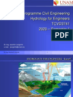 BSC Programme Civil Engineering Hydrology For Engineers Tcvd3741 2020 - Semester 1