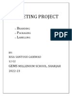 Marketing Project: Millenium School, Sharjah 2022-23