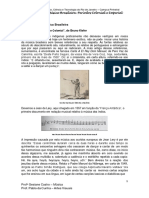 A Formação Da Música Brasileira: Texto Base: "Período Colonial", de Bruno Kiefer