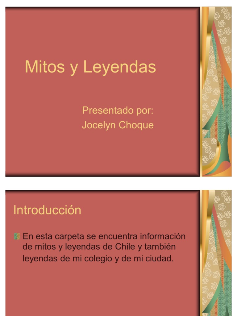 Mitos y Leyendas | PDF | Leyendas