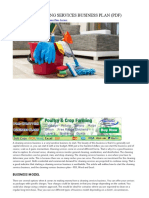Starting Cleaning Services Business Plan PDF