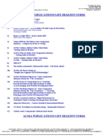 Acma List of Publications
