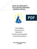 Makalah Prakarya "Budi Daya Satwa Harapan" (Hewan Lintah)