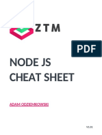 Node JS Cheat Sheet: Zero To Mastery