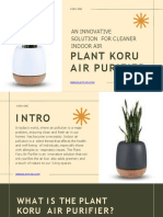 An Innovative Solution For Cleaner Indoor Air: Plant Koru A I R Purifier