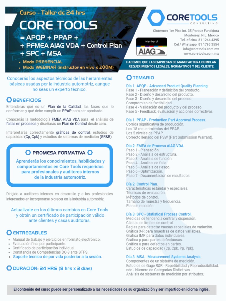 Core Tools - 24 Hrs - Temario 2023 | PDF | Informática