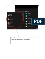 Panel de Navegación: Desde Este Panel Podemos Acceder A Todas Las Carpetas de La Computadora