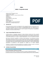 Sílabo 150013 - Proyección Social: I. Información General