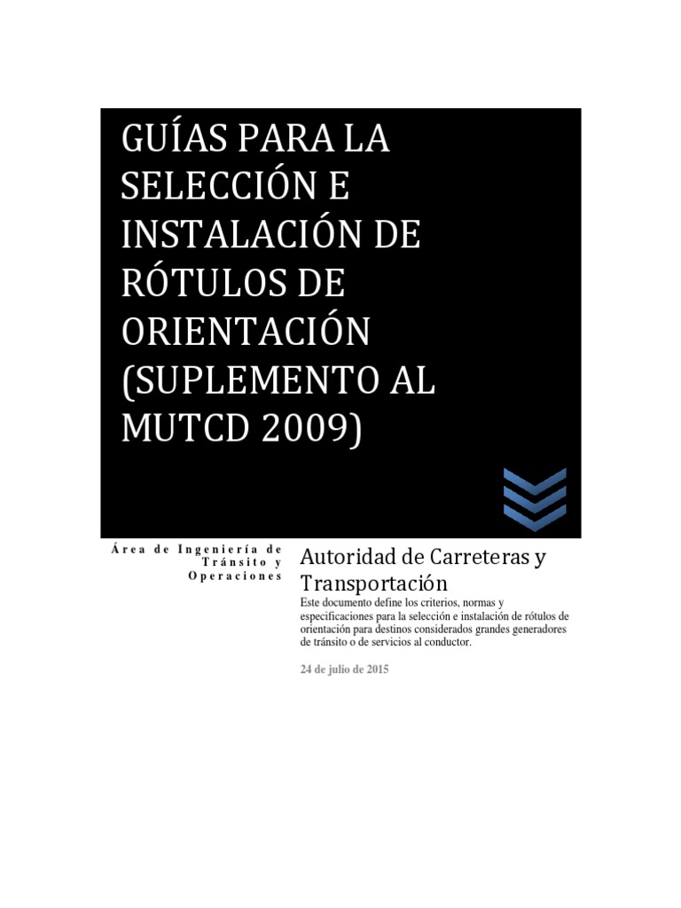 Mutcd 2009 | PDF | Hotel | La carretera