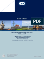 RMC-131D Differential Current Relay Data Sheet