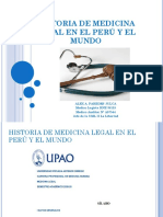 Historia de Medicina Legal en El Perú Y El Mundo