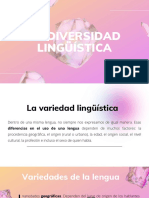 La Diversidad Lingüística 3ºESO