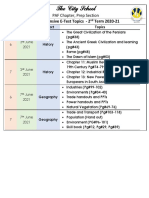 Comprehensive Class Test Topics-2nd Term