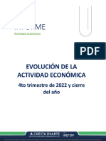 Informe: Evolución de La Actividad Económica