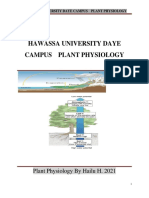 Hawassa University Daye Campus Plant Physiology