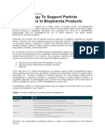 2022 - A Methodology To Support Particle Investigations in Biopharma Products