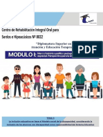 MODULO 1 - TEMA 3 - La Inclusion Educativa en Base Al Modelo Social de La Discapacidad