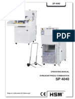 HSM SP4040 Manual